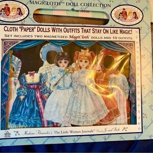 2 sets vintage Madame Alexander magnetic dress up dolls